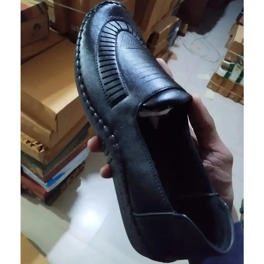 Loafers for Men Black Formal Synthetic Leather Loafer