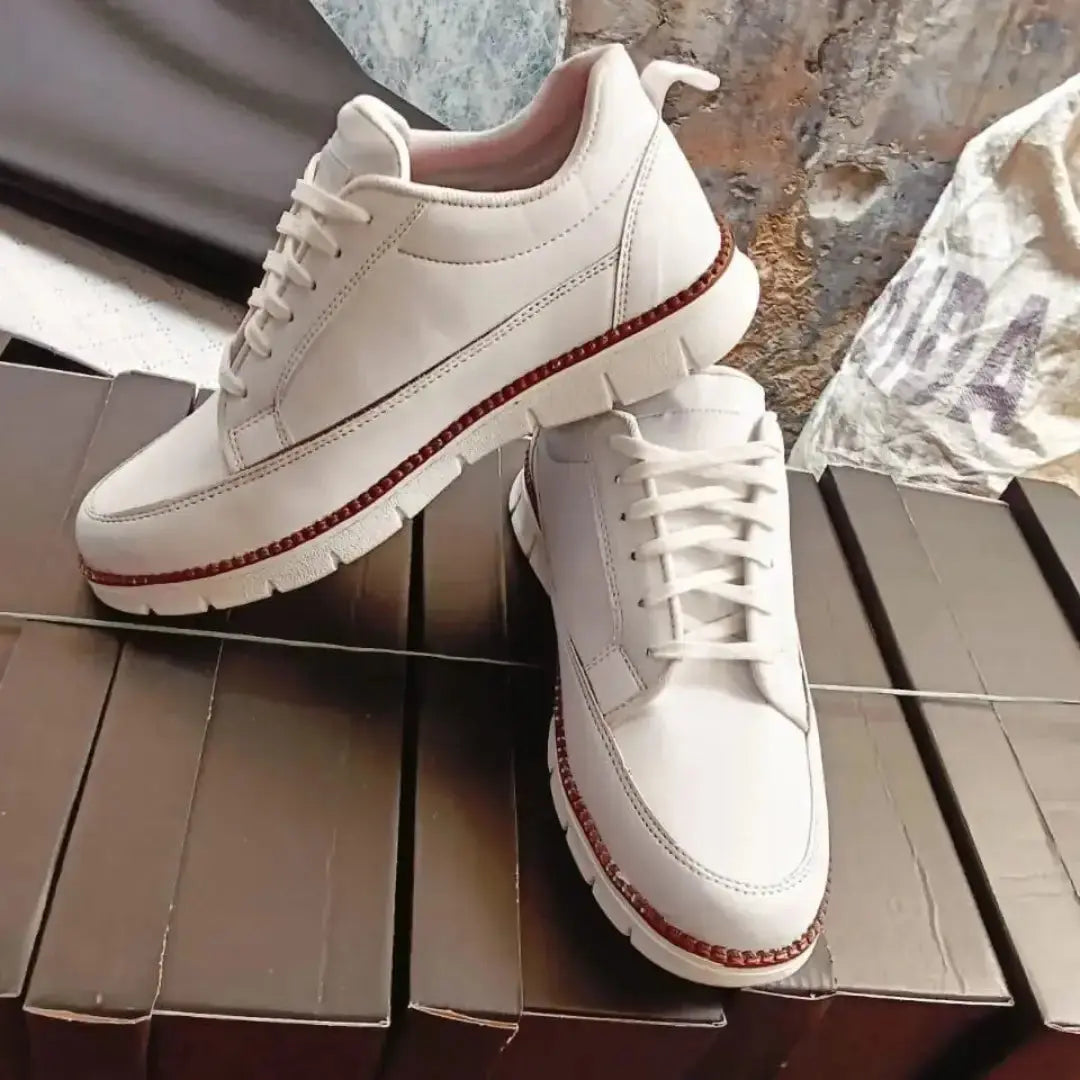 Ultra-Comfy White Soft Sole Casual Shoes for Men