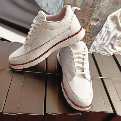 Ultra-Comfy White Soft Sole Casual Shoes for Men