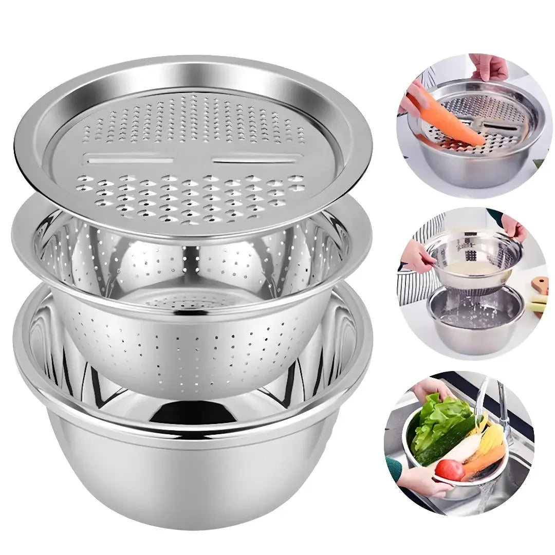 Stainless Steel Colanders Set