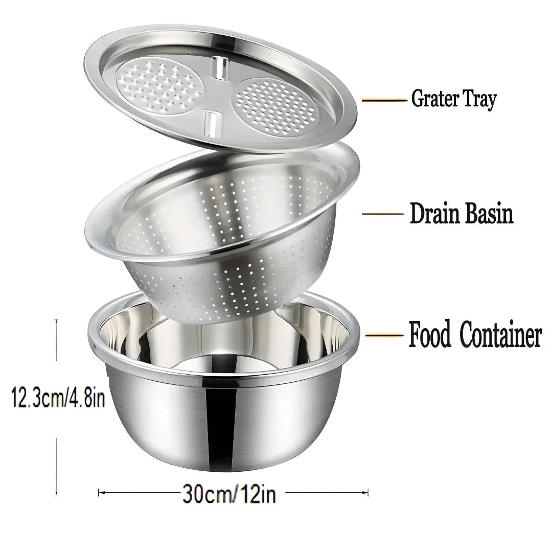 Stainless Steel Colanders Set