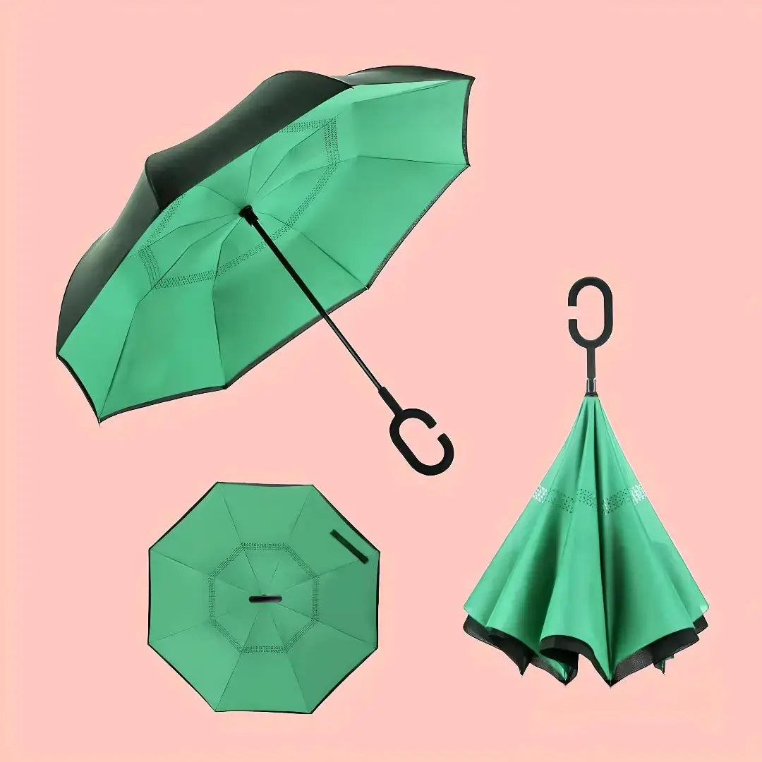 Double Layer Inverted Reversible Umbrella