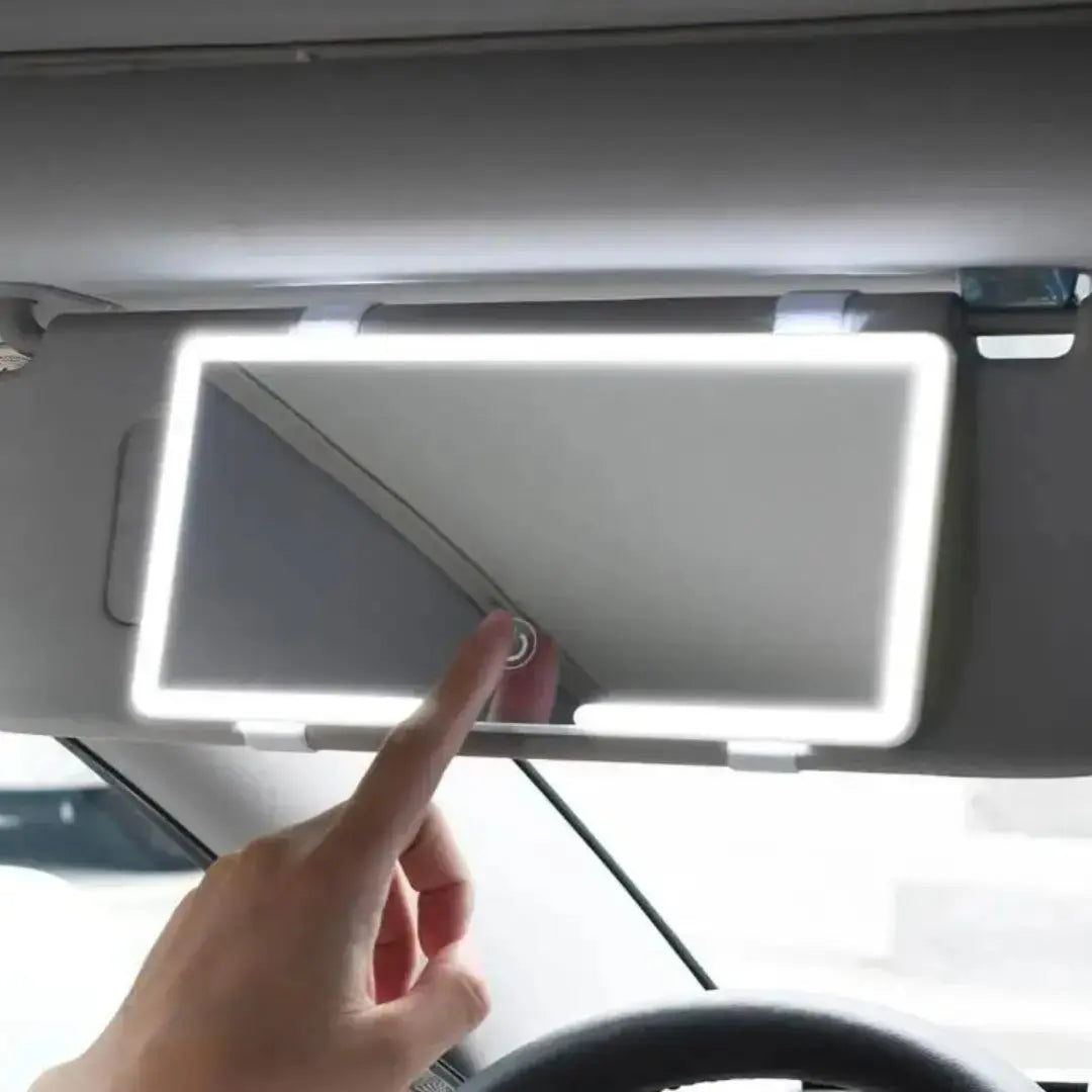 Car Makeup Mirror with Lights