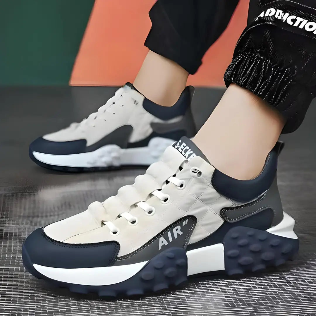 Men's Casual Shoes Thick Base Sneakers for Men White Color