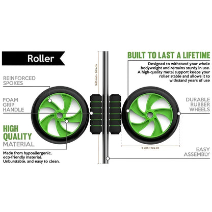 Abs Roller Wheel with Knee Mat Roposo Clout