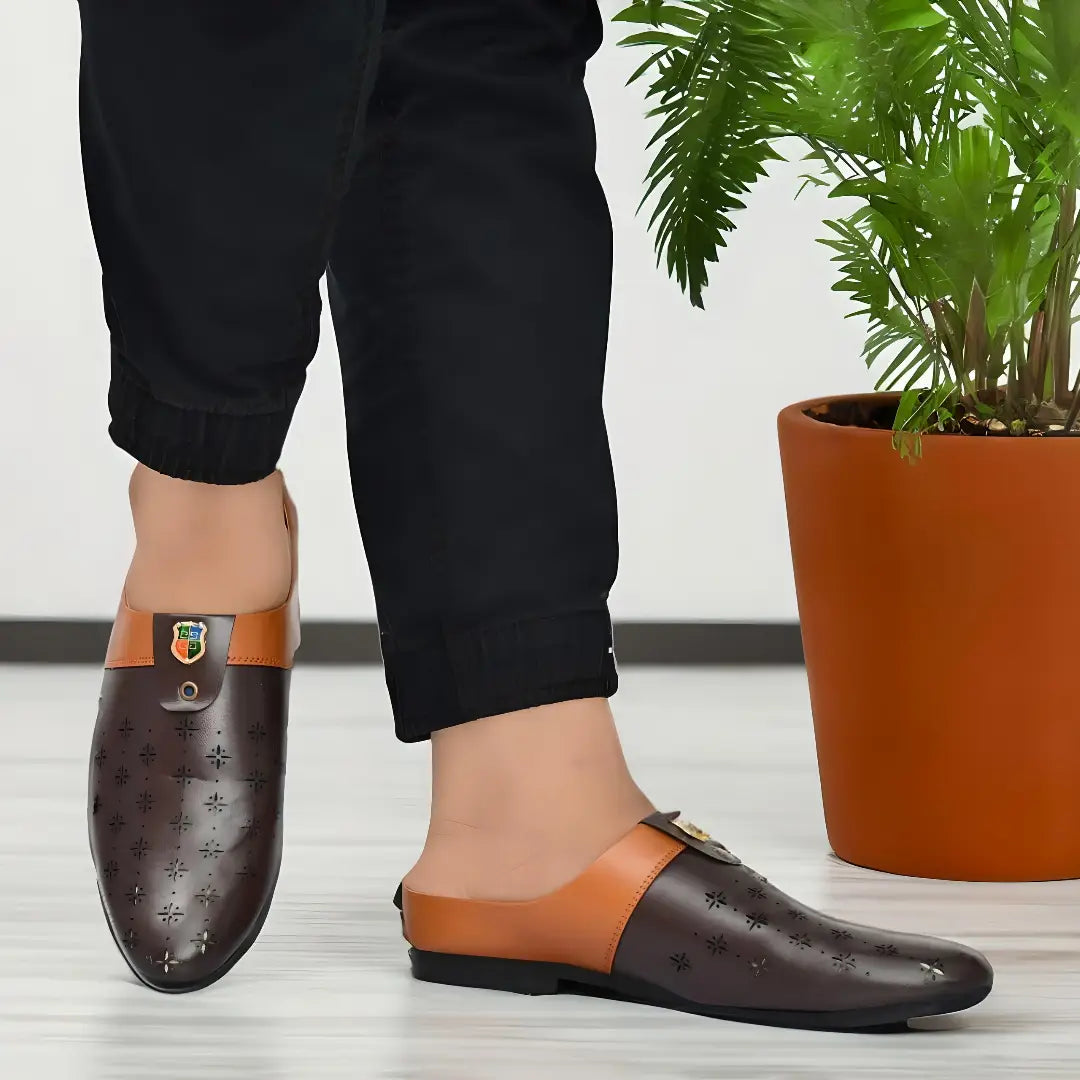 Stylist Half Loafers for Men in Brown/Tan Color