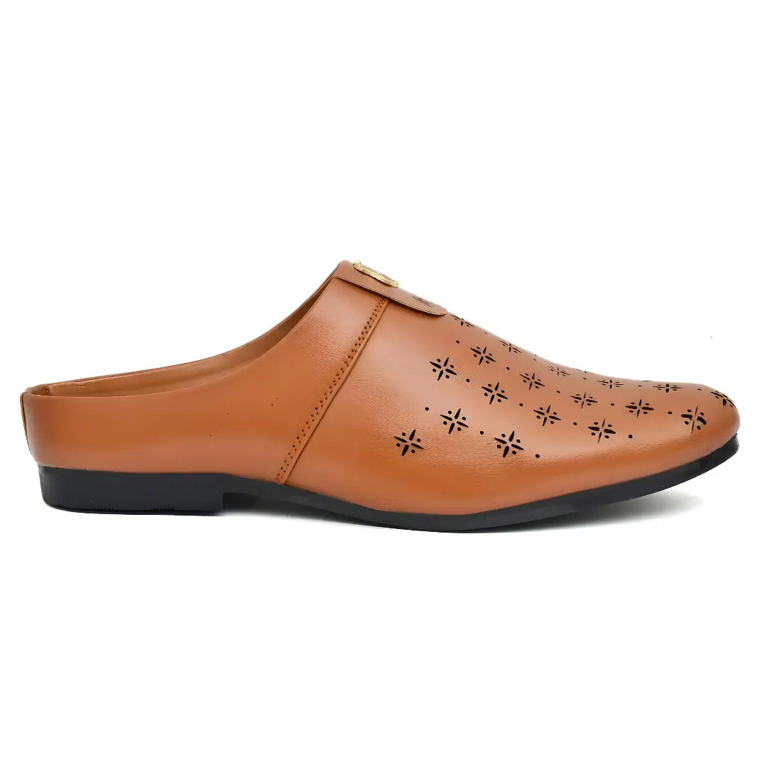 Stylist Half Loafers for Men in Tan Color