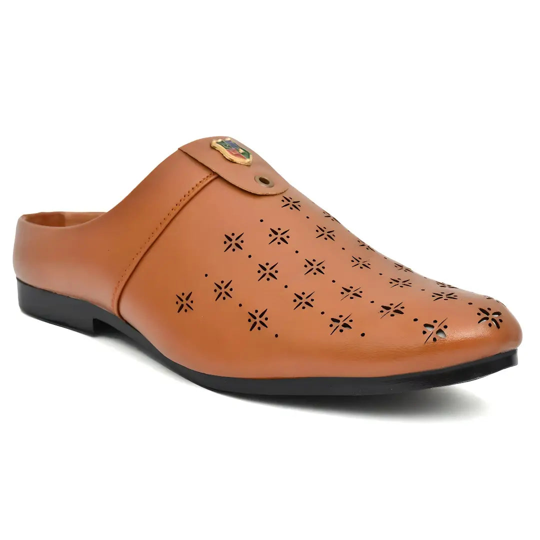 Stylist Half Loafers for Men in Tan Color