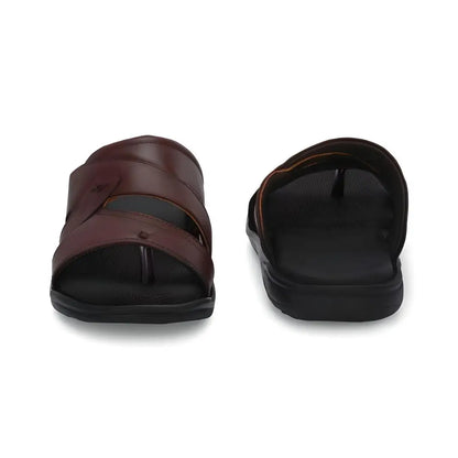 Men Cloud Nine Brown Leather Slippers for Men f1bc05-a9