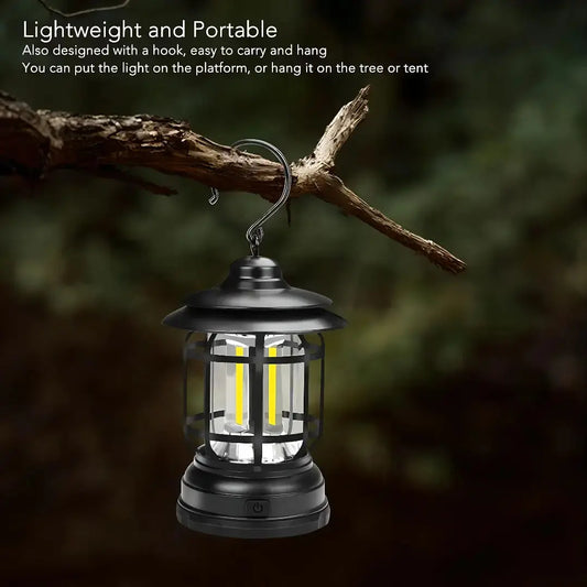 Camping Lantern Light, LED Carrying Light with USB Charging