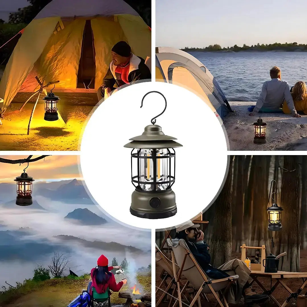 Camping Lantern Light, LED Carrying Light with USB Charging