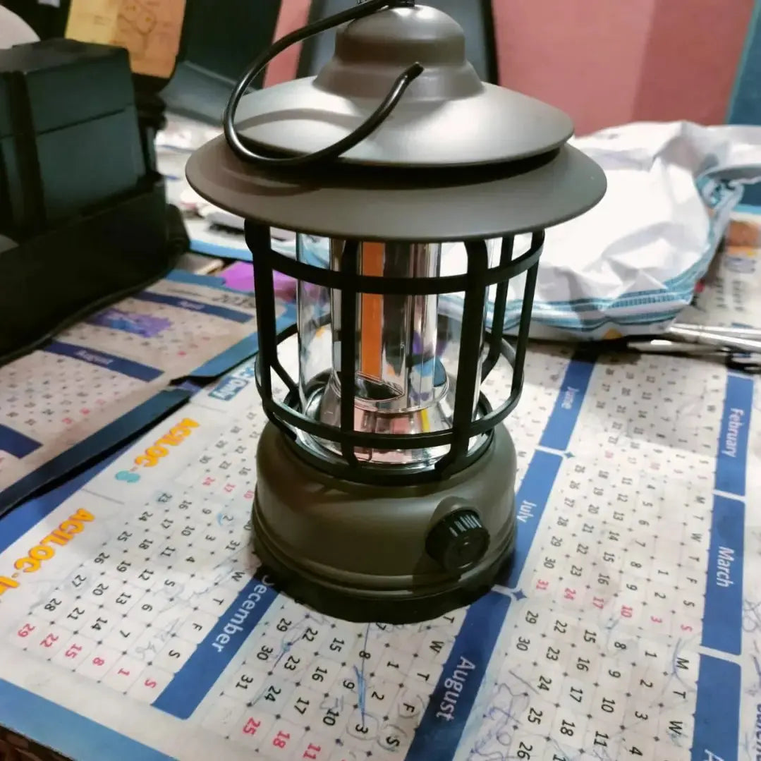 Camping Lantern Light, LED Carrying Light with USB Charging