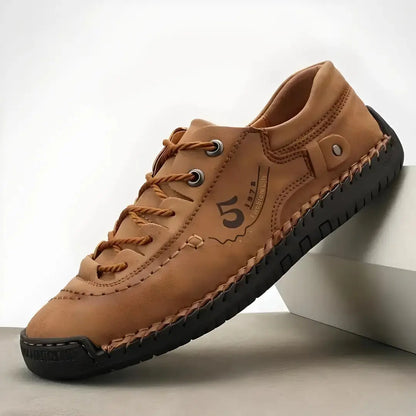 Light-Brown Leather Shoes for Men