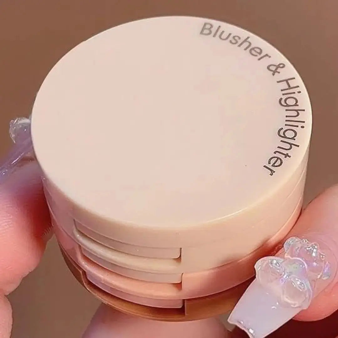 3 in 1 Face Blusher and Highlighter