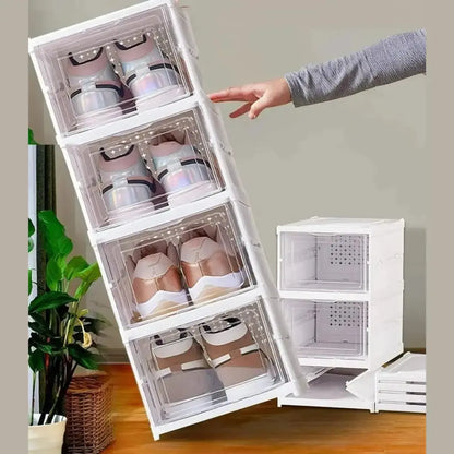 4 Layer Foldable Shoe Rack Organizer