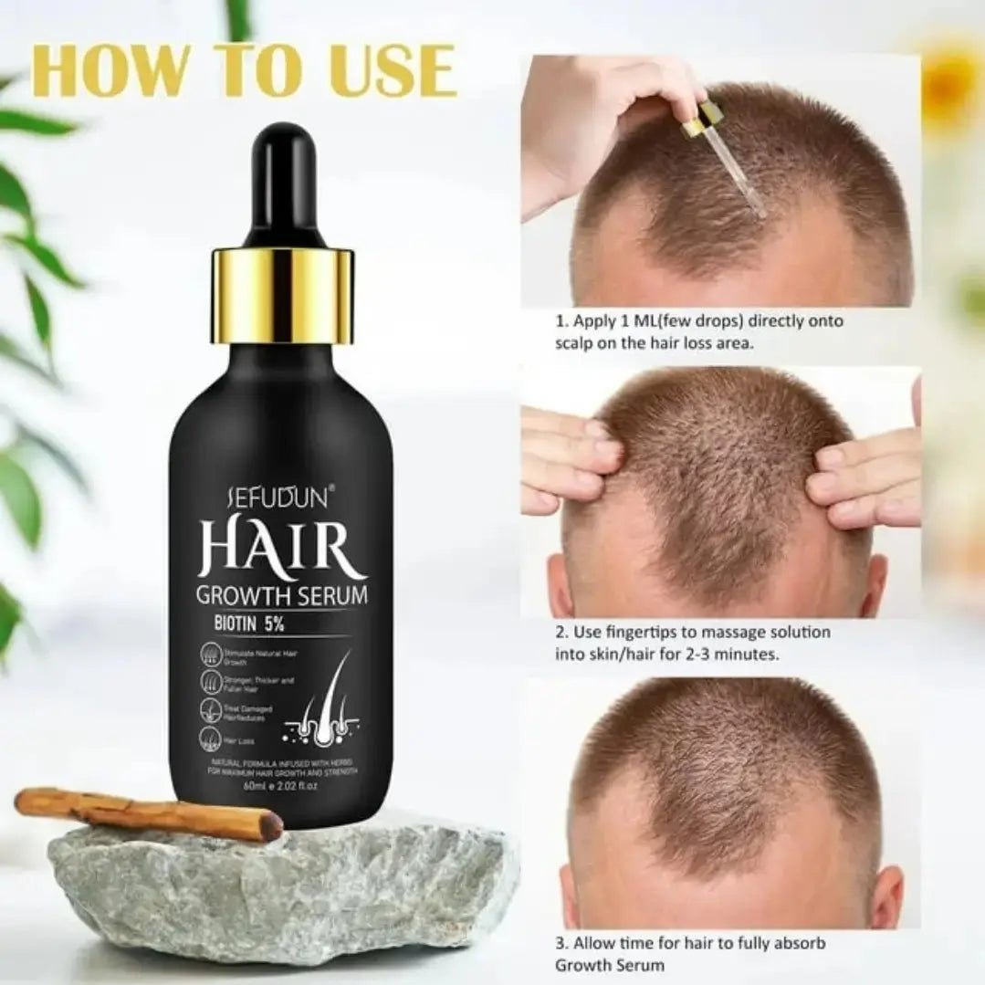 Hair Growth Serum with Biotin 60ml (Pack Of 2)