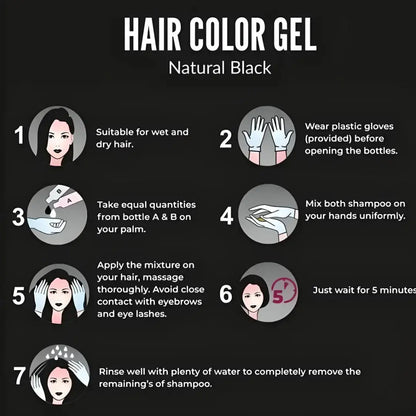 Hair Colour Gel (Pack of 2)