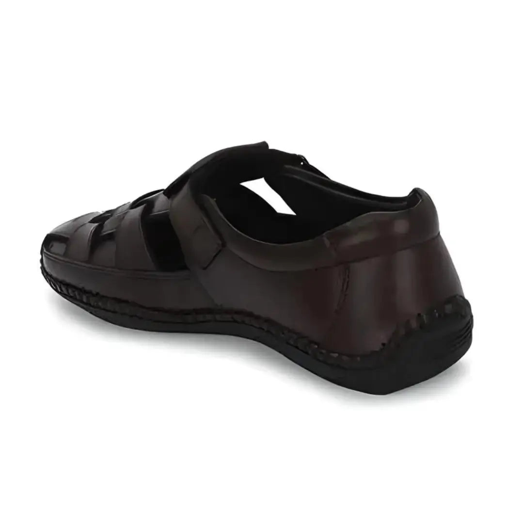 Mens Dreamers Brown Leather Sandals for Men