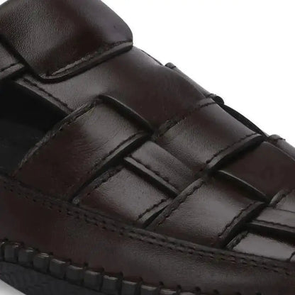 Mens Dreamers Brown Leather Sandals for Men