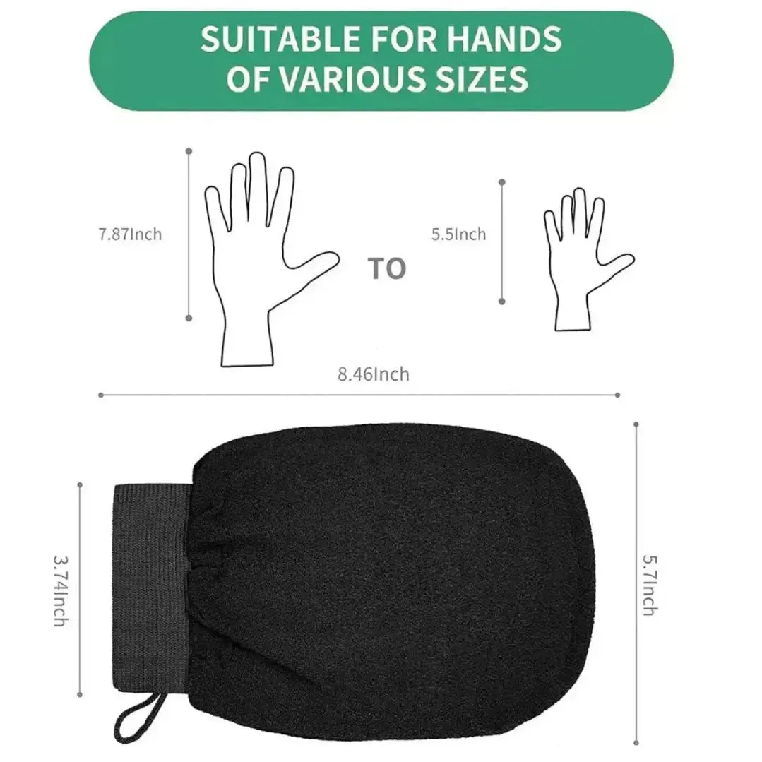 Exfoliating Gloves - Glove Bathing Essential, Used To Remove Dead Skin