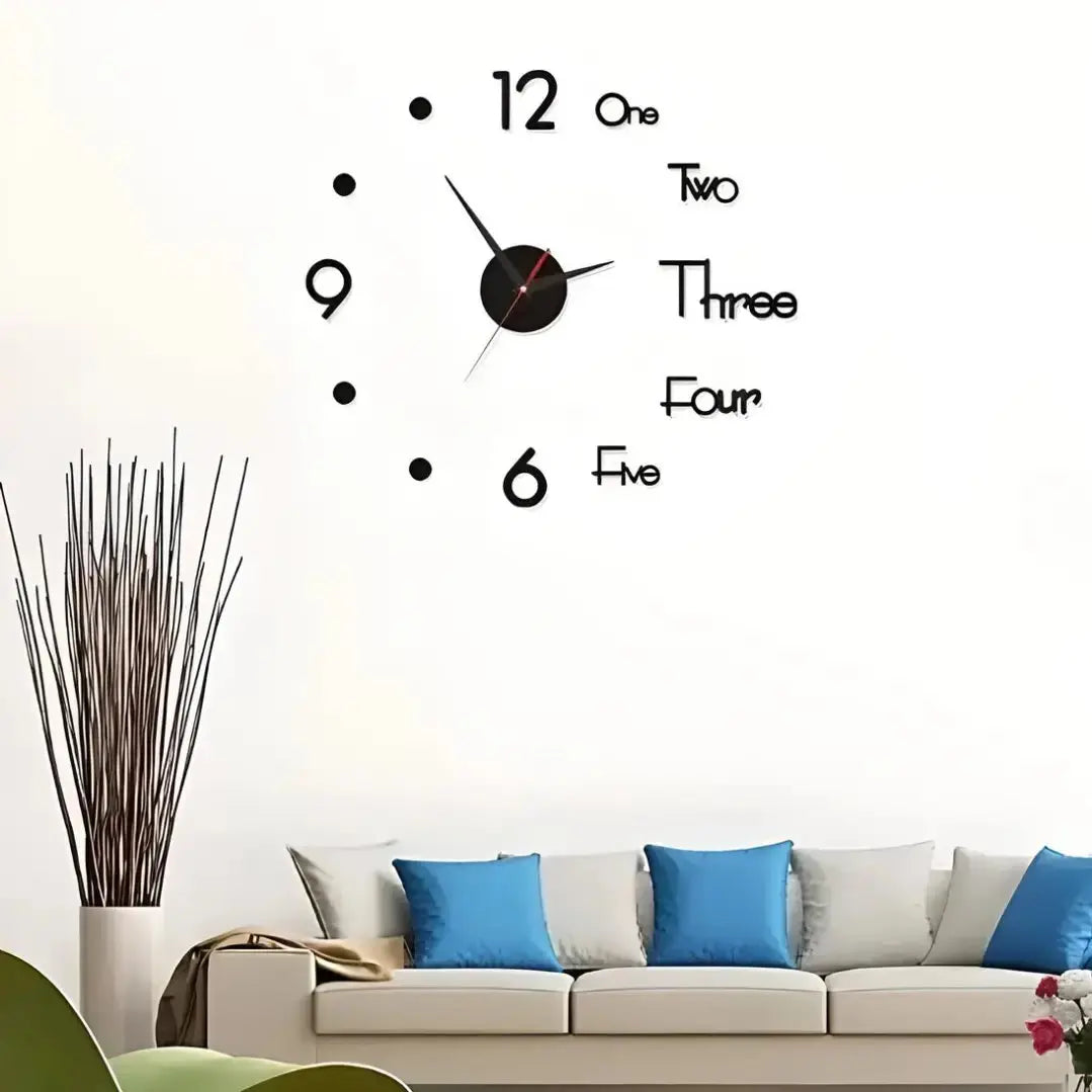 Wall Clock Sticker for Home, Office