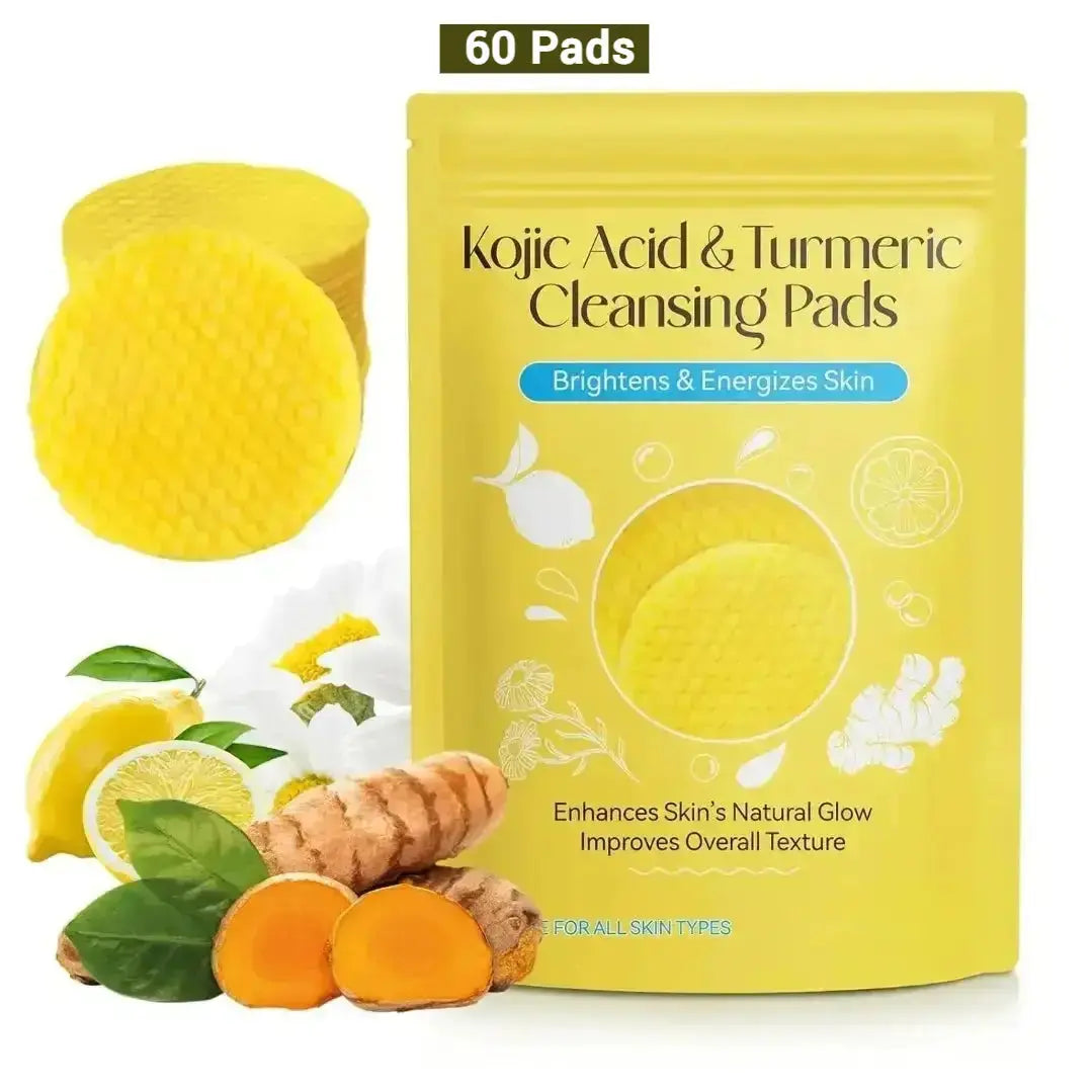 Turmeric Kojic Acid Cleansing Pads (Pack of 60 Pads)