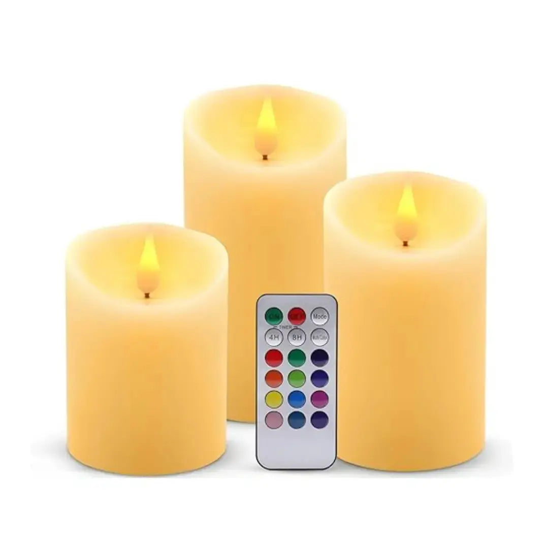 Candle Light - Decorative Flameless LED Pillar Luma Candle Lamp