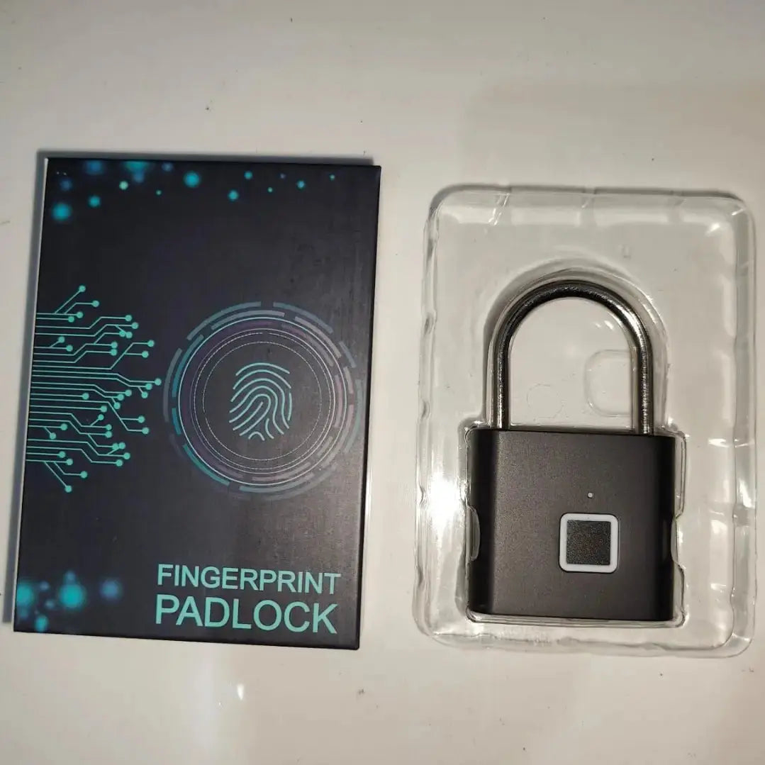 Padlock Portable Fingerprint USB Rechargeable