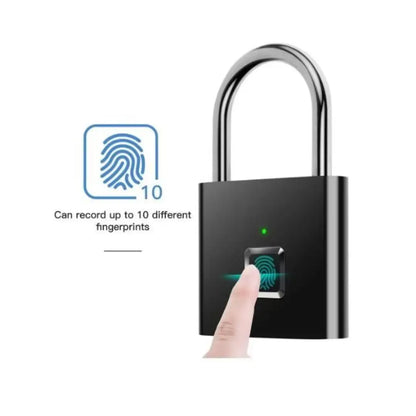 Padlock Portable Fingerprint USB Rechargeable