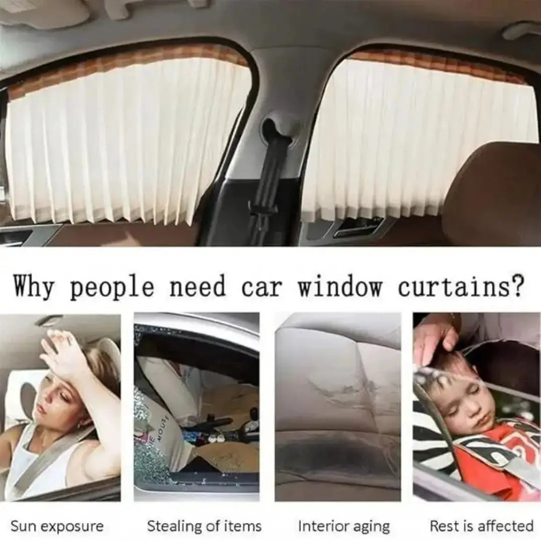 Car Sun Shade - Car Thermal Magnetic Window Sunshield 4 Pcs