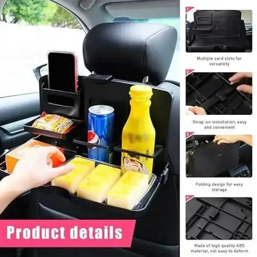 Car Food Tray - Travel Foldable Dining Tray