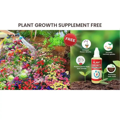 Varieties of Flower Seeds (Pack of 100) And Get Plant Growth Supplement Free